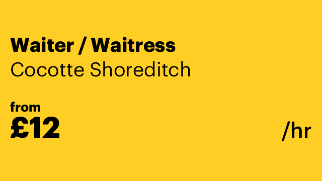 Waiter / Waitress
