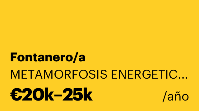 Fontanero/a