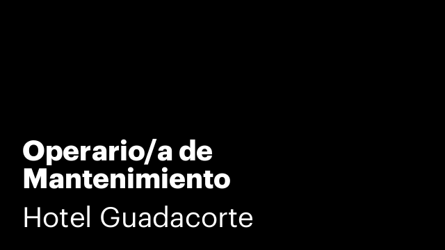 Operario/a de Mantenimiento