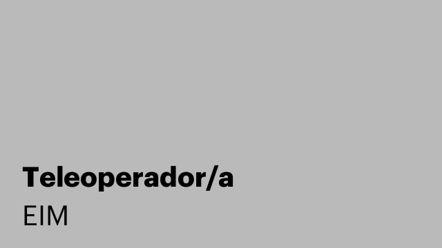 Teleoperador/a