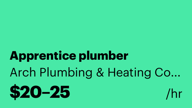 Apprentice plumber
