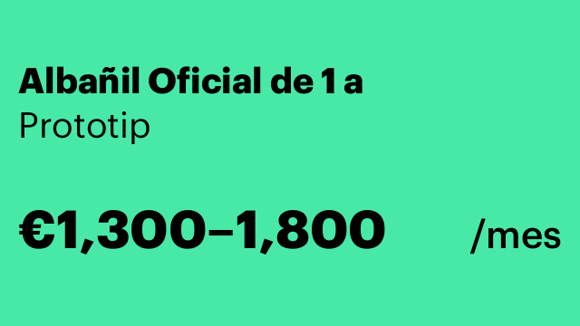 Albañil Oficial de 1 a