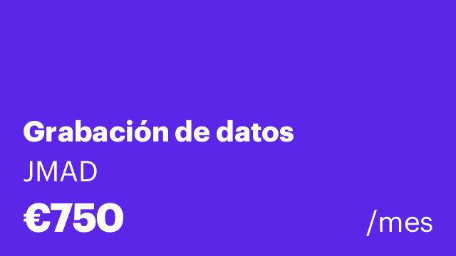 Grabación de datos