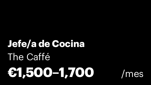 Jefe/a de Cocina