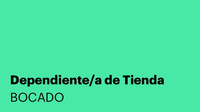 Dependiente/a de Tienda