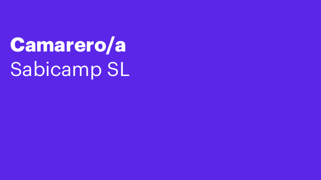 Camarero/a