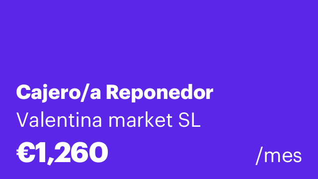 Cajero/a Reponedor