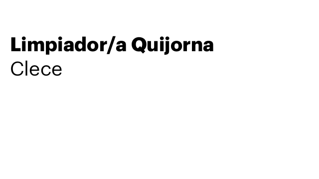 Limpiador/a Quijorna