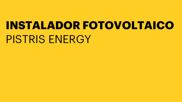 INSTALADOR FOTOVOLTAICO