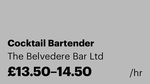 Cocktail Bartender