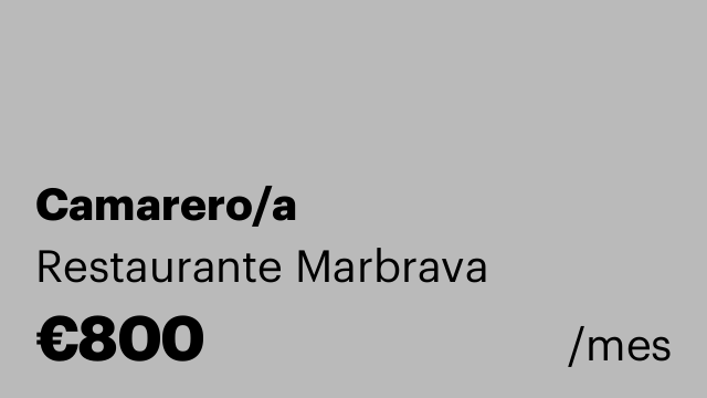 Camarero/a
