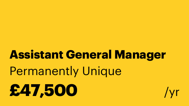 Assistant General Manager