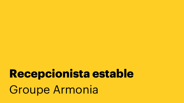 Recepcionista estable
