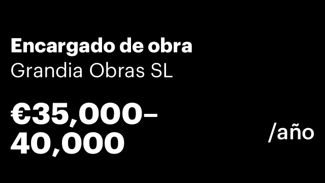 Encargado de obra