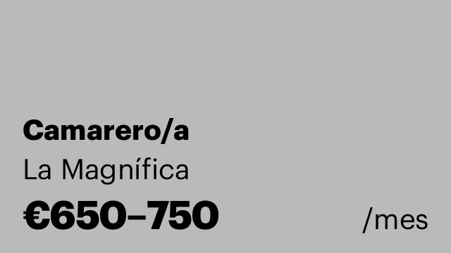 Camarero/a