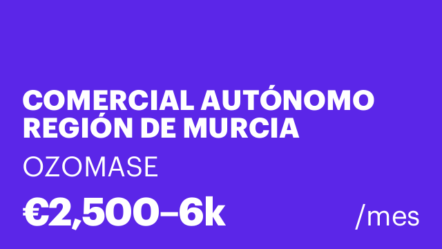 COMERCIAL AUTÓNOMO REGIÓN DE MURCIA