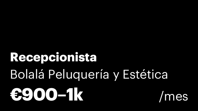 Recepcionista