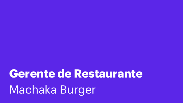Gerente de Restaurante