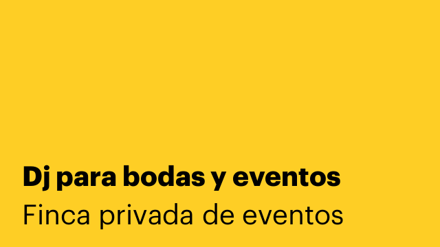 Dj para bodas y eventos