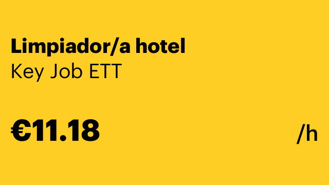Limpiador/a hotel