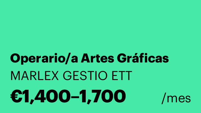 Operario/a Artes Gráficas