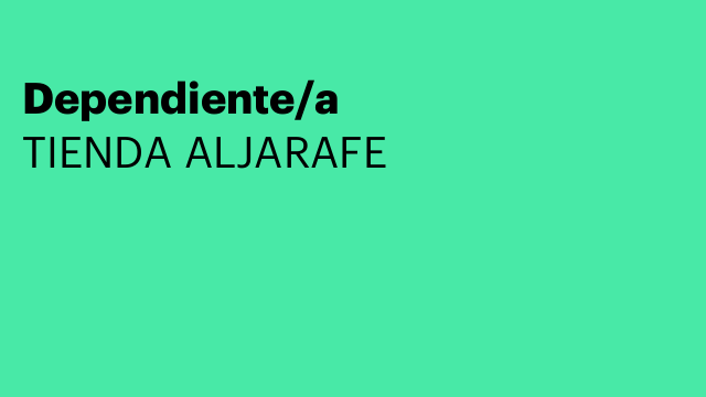 Dependiente/a