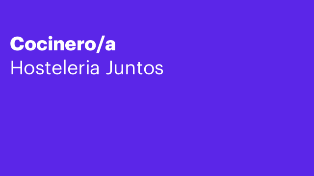 Cocinero/a