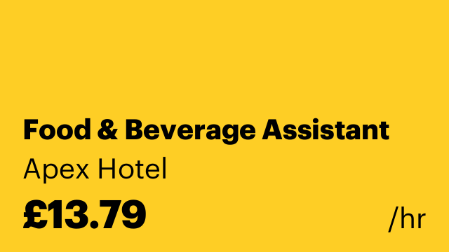 Food & Beverage Assistant