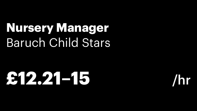 Nursery Manager