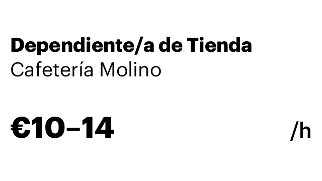 Dependiente/a de Tienda