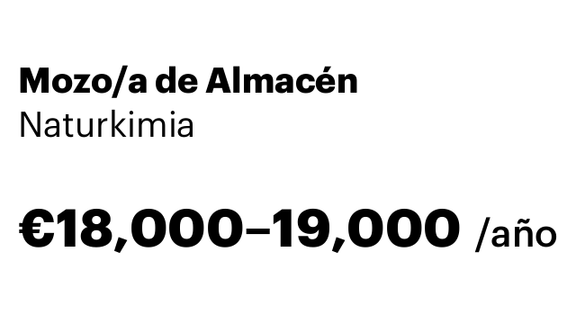 Mozo/a de Almacén