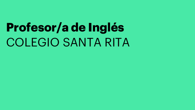 Profesor/a de Inglés
