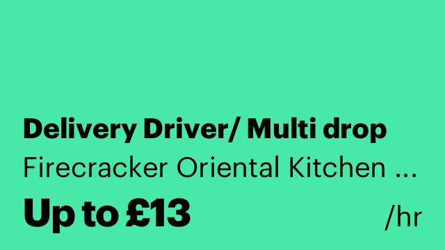 Delivery Driver/ Multi drop