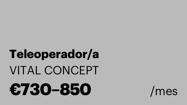 Teleoperador/a