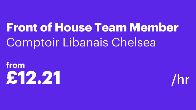 Front of House Team Member