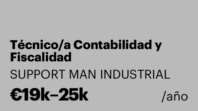 Técnico/a Contabilidad y Fiscalidad