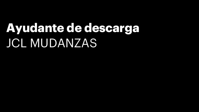 Ayudante de descarga