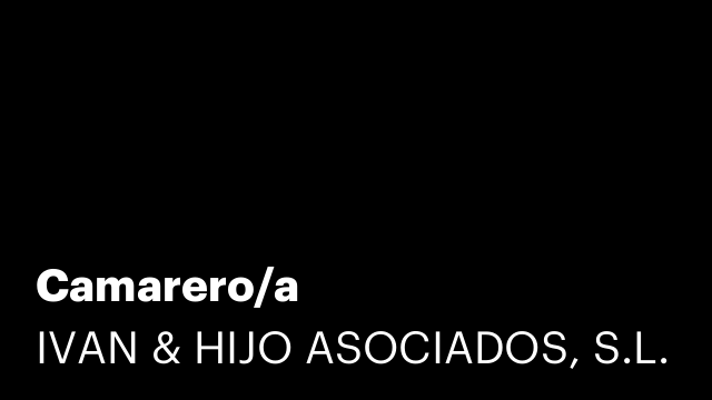 Camarero/a