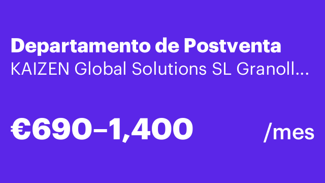 Departamento de Postventa