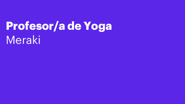 Profesor/a de Yoga
