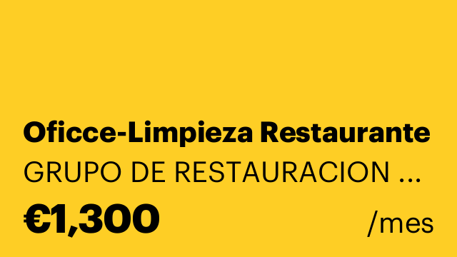 Oficce-Limpieza Restaurante