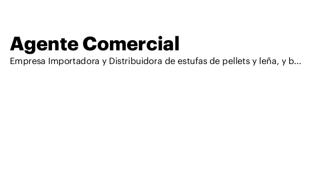 Agente Comercial
