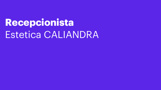 Recepcionista