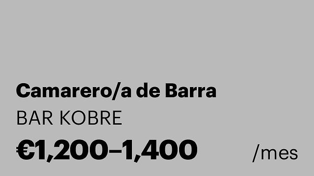 Camarero/a de Barra