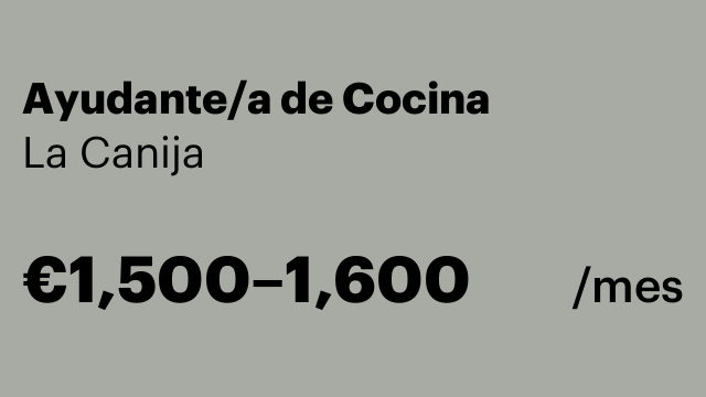 Ayudante/a de Cocina