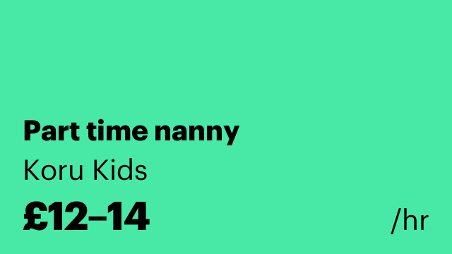 Part time nanny