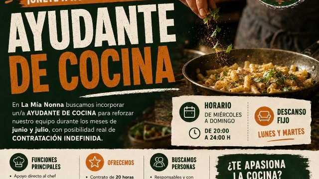 Ayudante/a de Cocina