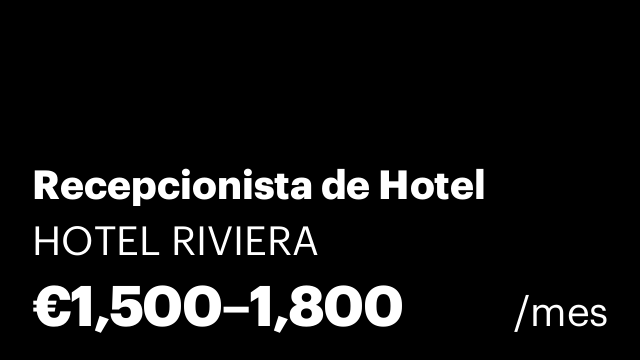Recepcionista de Hotel