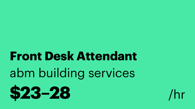 Front Desk Attendant