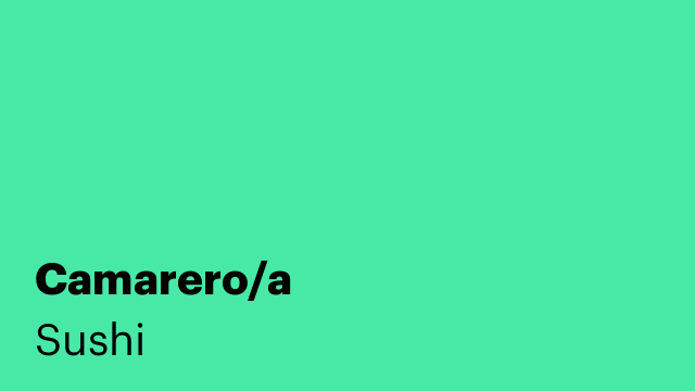Camarero/a
